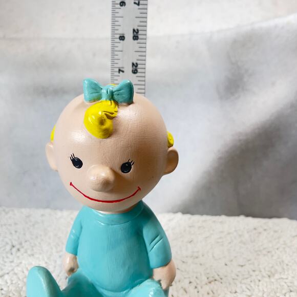 Peanuts Baby Sally Vintage Hand Painted Ceramic RARE 1968 Shultz Charlie Brown - Picture 8 of 15